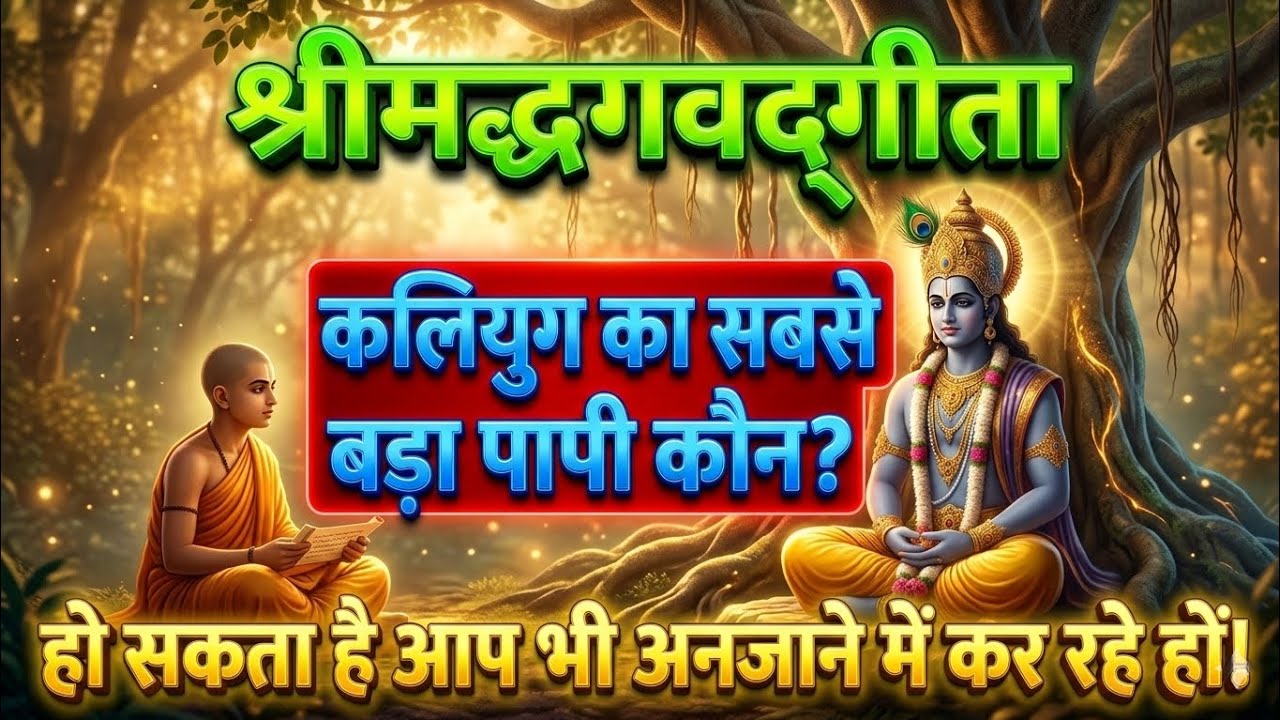 कलियुग का सबसे बड़ा पापी कौन? | श्रीमद्भगवद्गीता का चौंकाने वाला सत्य | हो सकता है आप भी कर रहे हों!