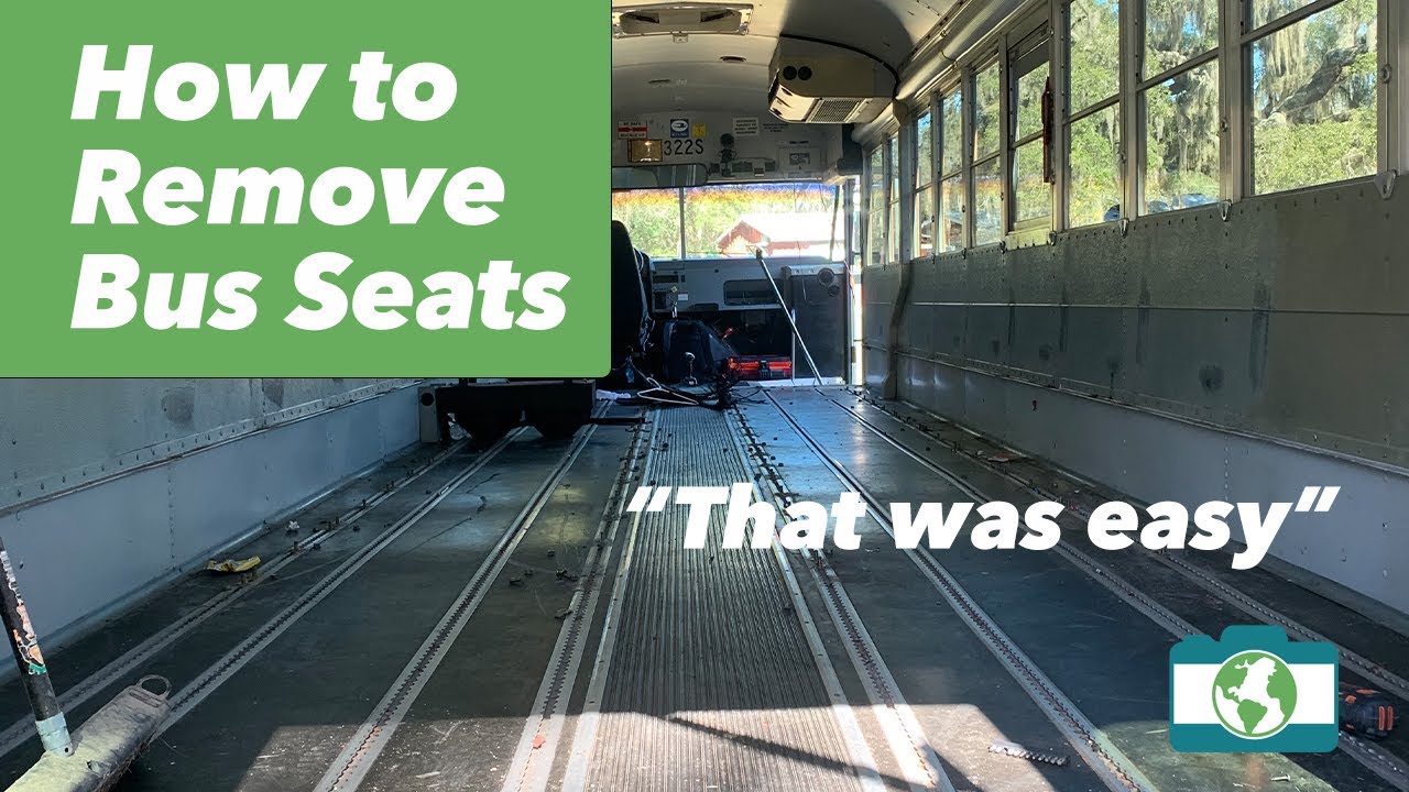 How To Remove School Bus Seats | Skoolie | Bus Conversion | Bus Build