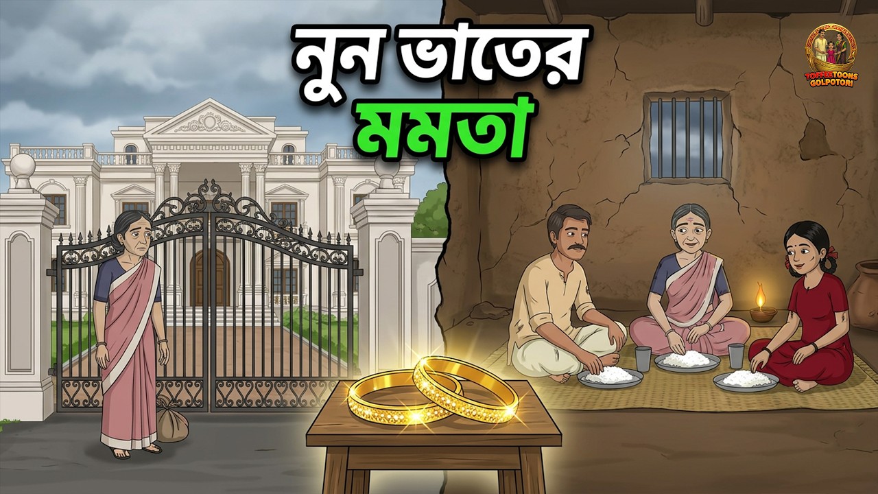 নুন ভাতের মমতা | Nun Bhater Momota | Bengali Moral Story | Thakumar Jhuli | ToffeeToons GolpoTori