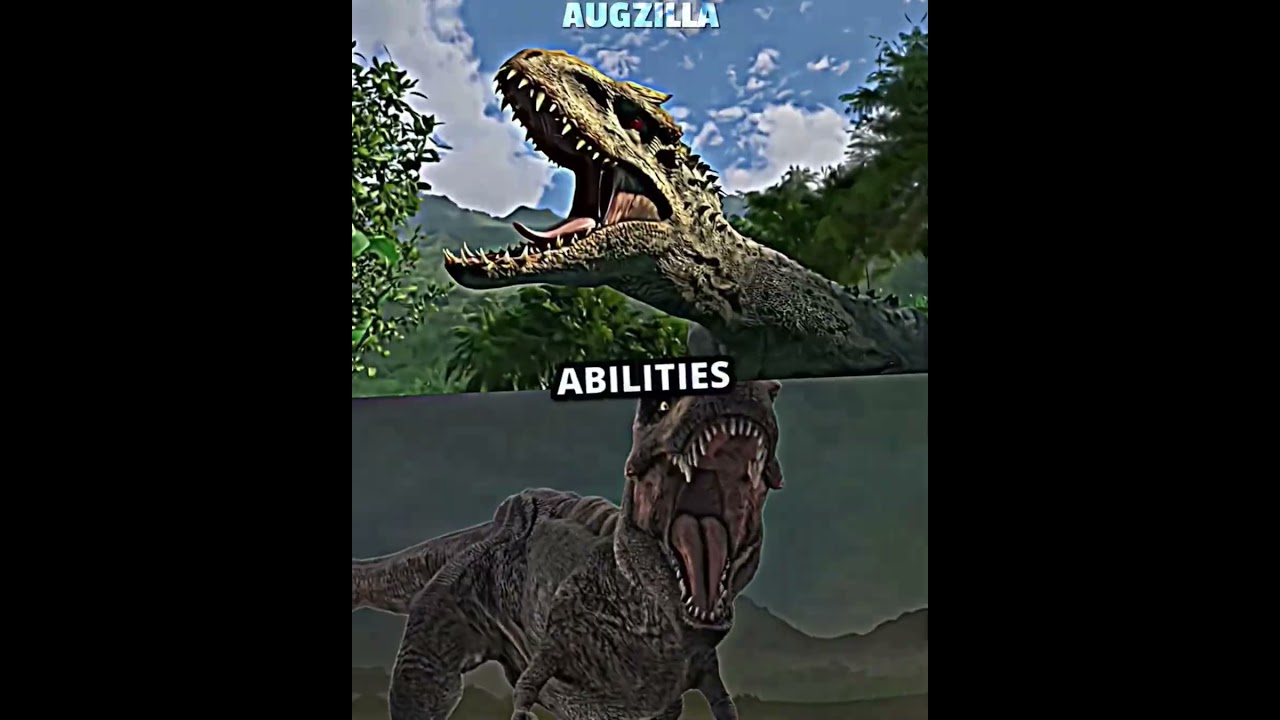 ADULT INDOMINUS REX VS REBIRTH REX #jurassicworld #wisedit