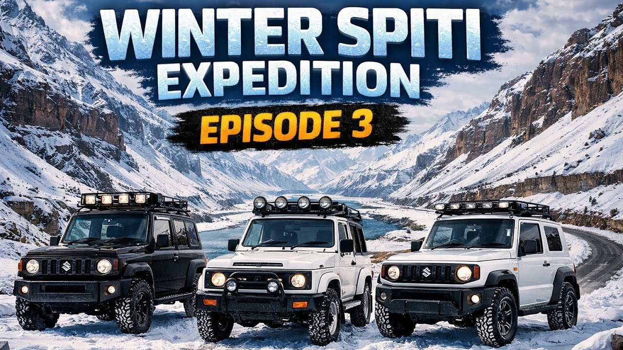 Winter Spiti Expedition EP-3 ❄️ | Karcham, Kinnaur To Kaza | Snowy Mountain Drive