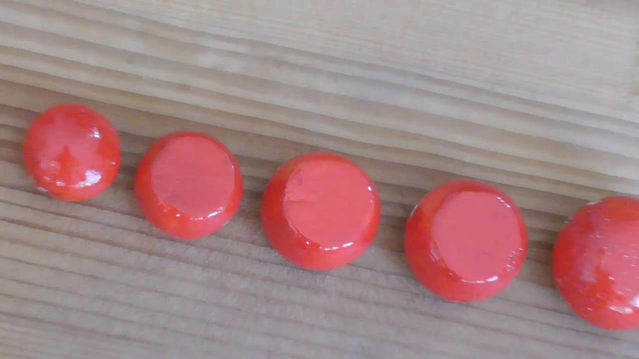 鯛玉を赤色に塗ってみた