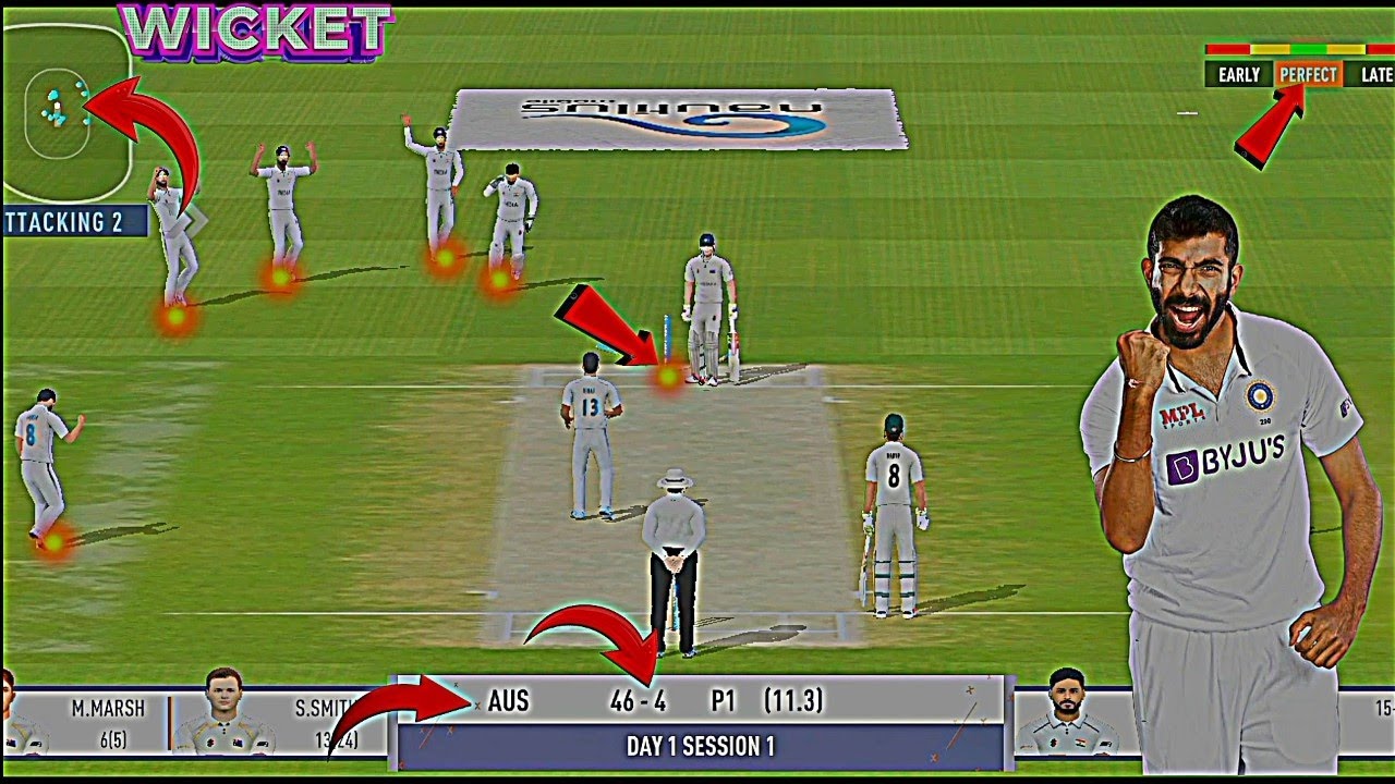 Real cricket 24 bowling tips test match 🥰🔥|| get all 10 wickets || #rc24 #video #gaming