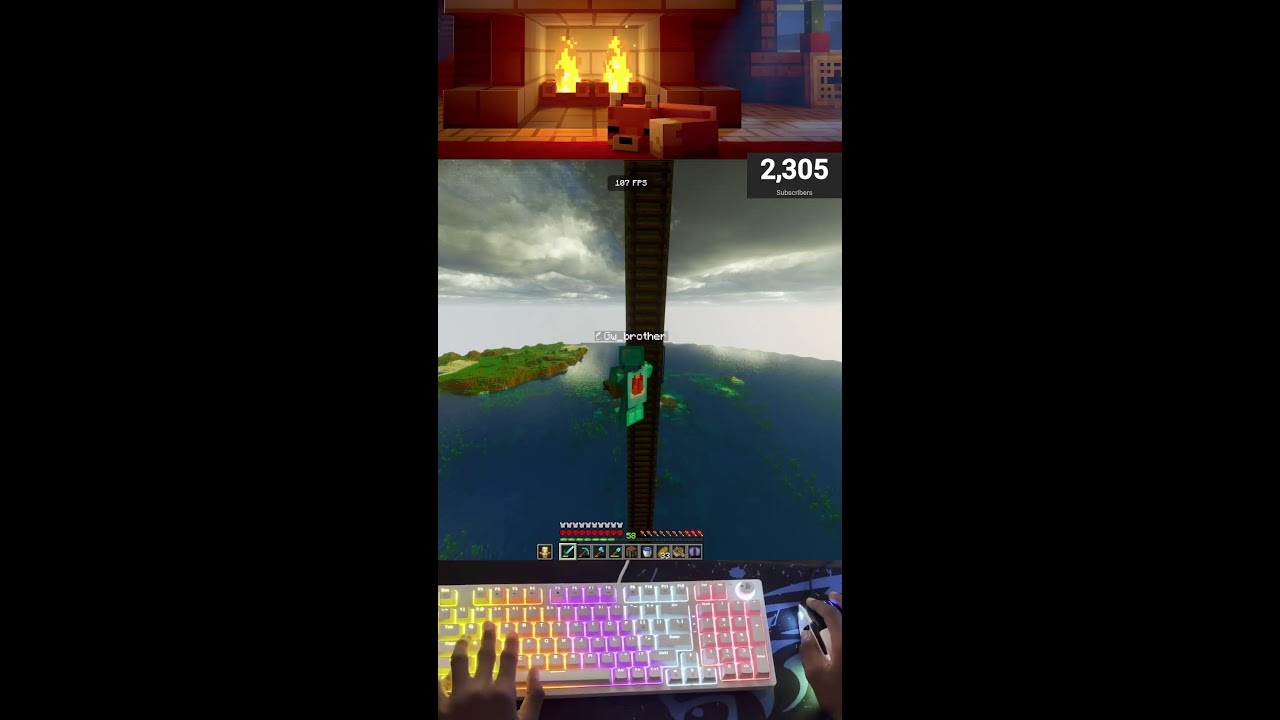 Minecraft live Day 1 #shortslive #shortfeed