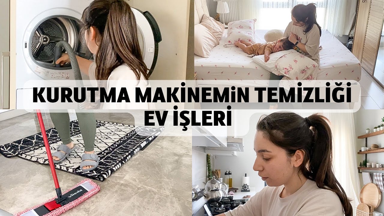 EŞİMLE AYRI KALACAĞIZ 😓| KURUTMA MAKİNEMİN AYLIK TEMİZLİĞİ | EV PIRIL PIRIL OLDU 🧹