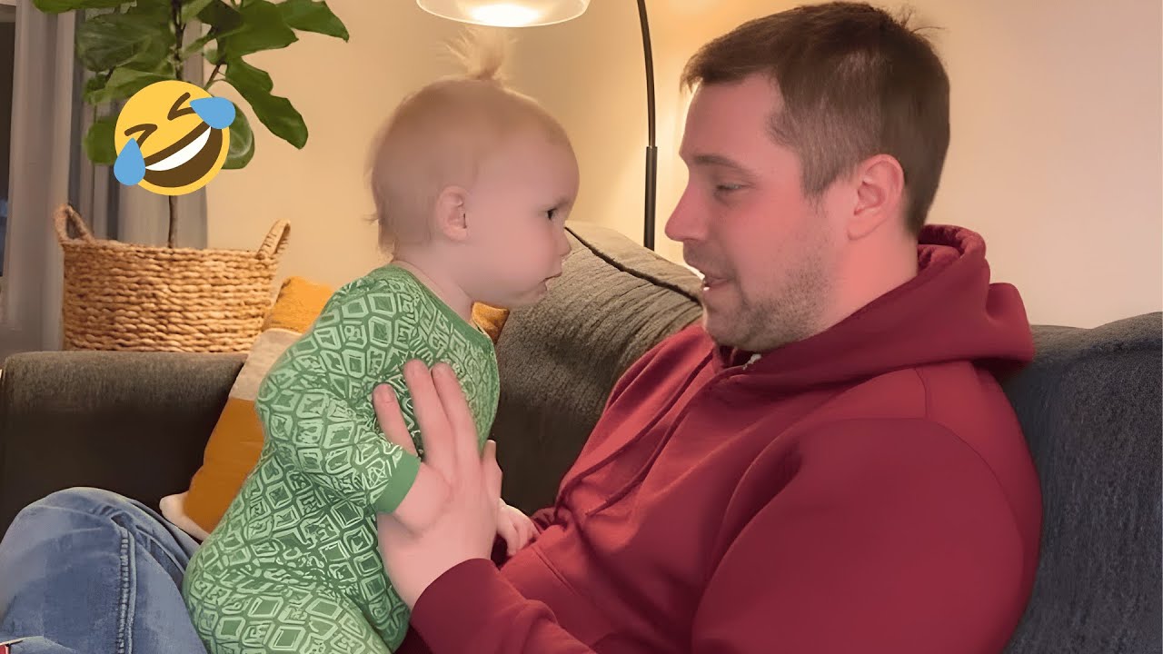 Самые смешные моменты с папой и малышом 😂 Подборка 