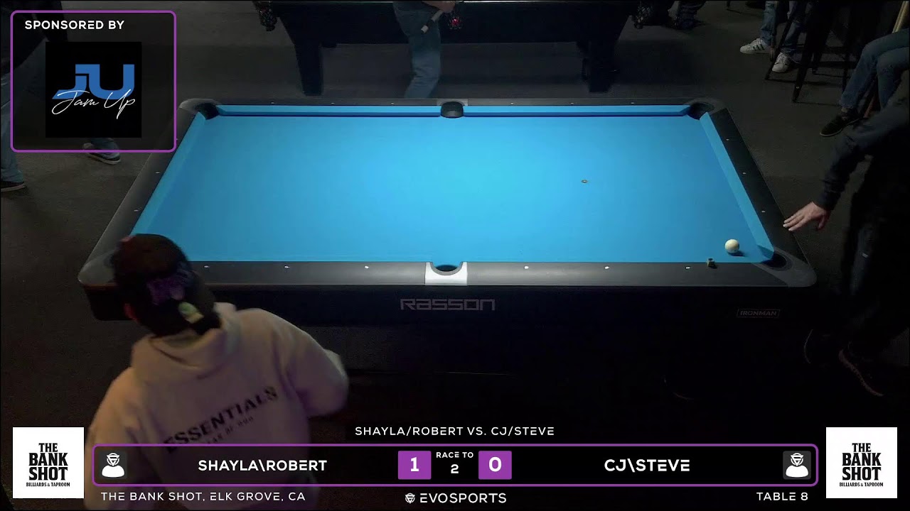 SHAYLA\ROBERT vs CJ\STEVE - THE BANK SHOT - TABLE 8 | EvoSports