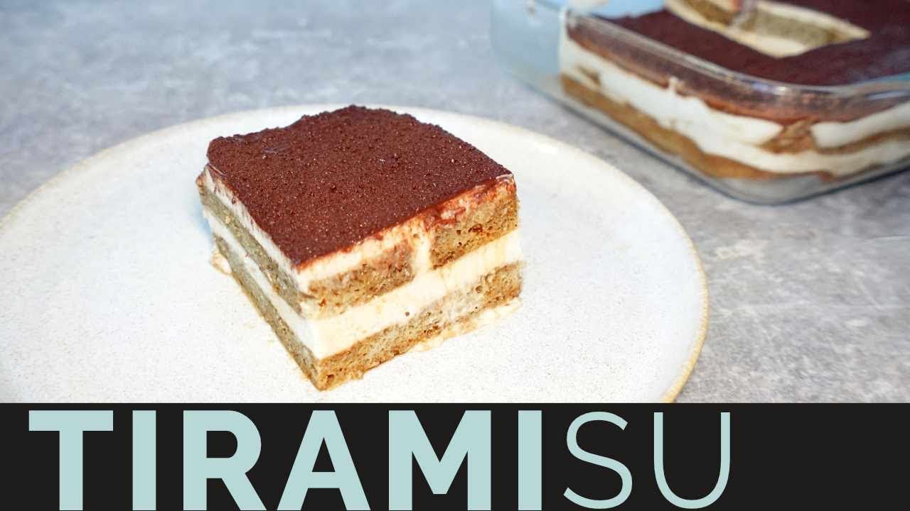 Veganes Tiramisu! Mit selbstgemachtem Biskuitteig & himmlischer Crème! #rezept #vegan #tiramisu 🍦☕️🍪