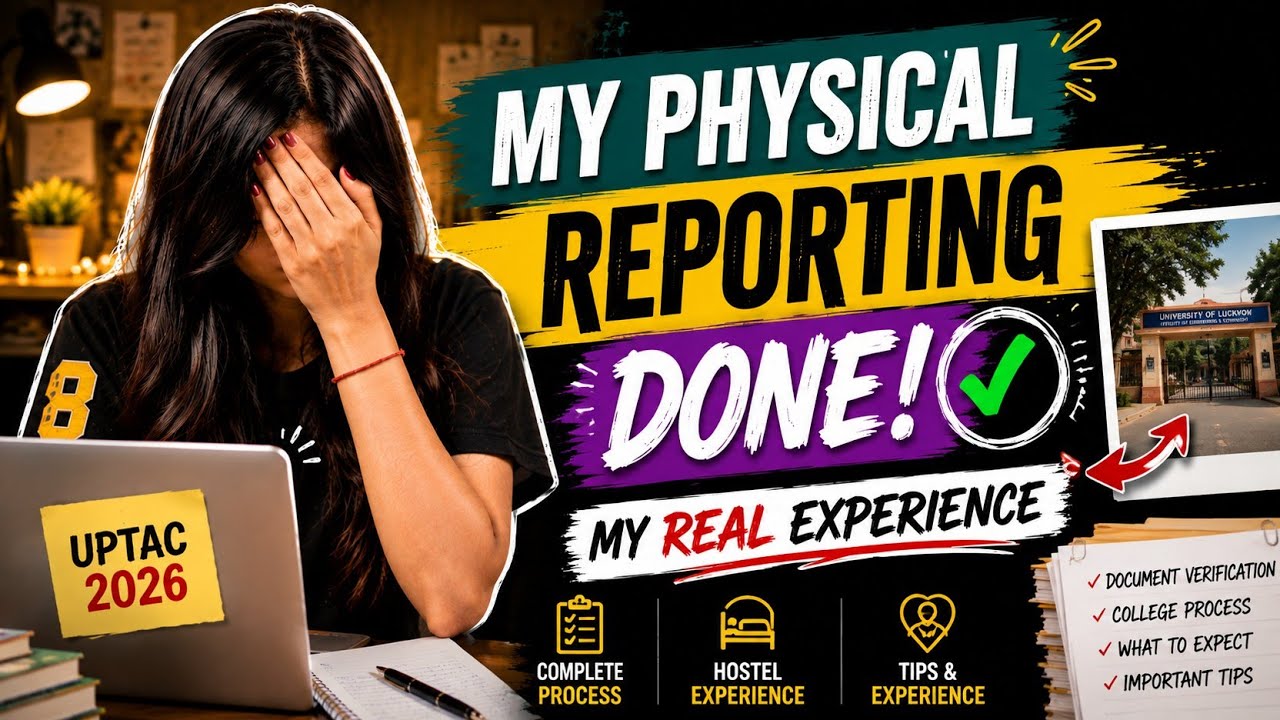 UPTAC 2026 Physical Reporting Done! 😱 My Real Experience, Hostel & Complete Process #college #life 