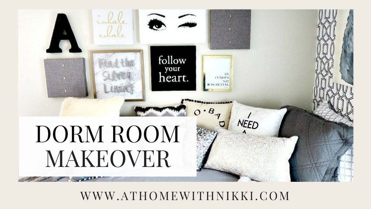 DORM ROOM MAKEOVER 2017 | COLLEGE DORM ROOM TOUR & PREP