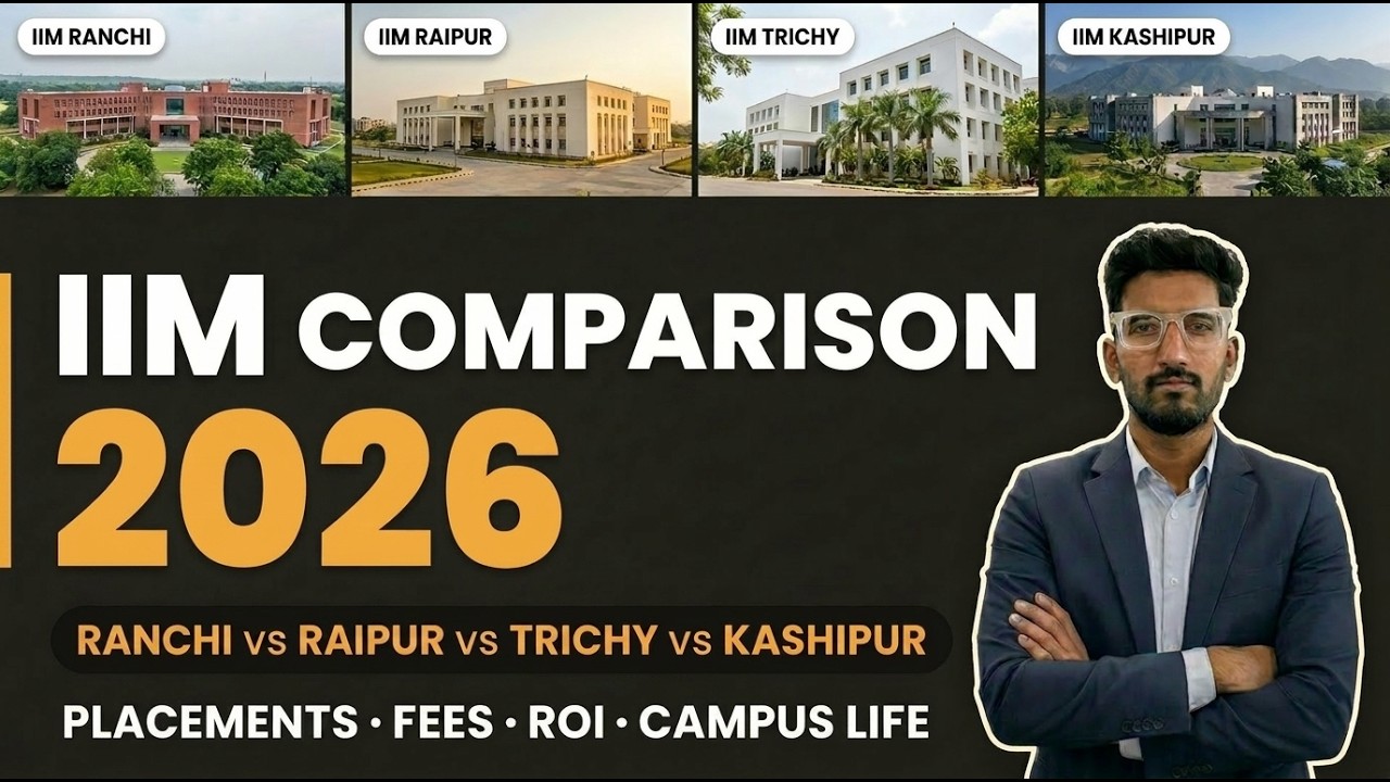 IIM Ranchi vs Raipur vs Trichy vs Kashipur | Placements, Fees, ROI & Campus Life