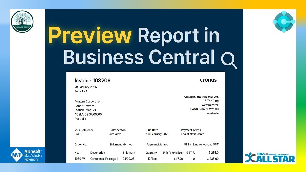 Как просмотреть вывод отчёта в Business Central | Объяснение File.ViewFromStream