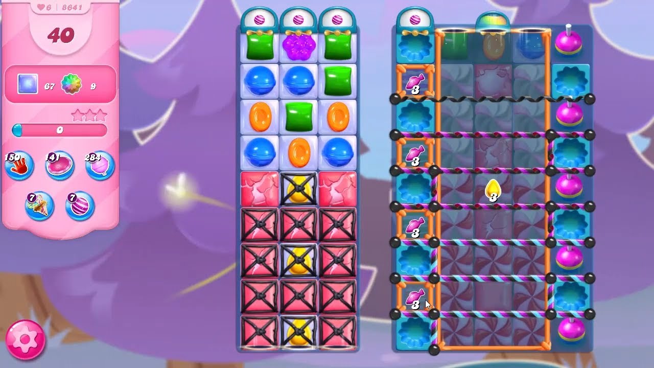 Candy Crush Saga Level 8641 NO BOOSTERS