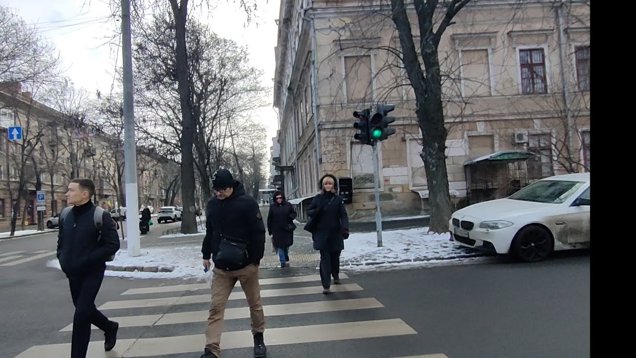 Одесса. 21 января 2026. У кого то нервы не выдерживают, разные реакции.