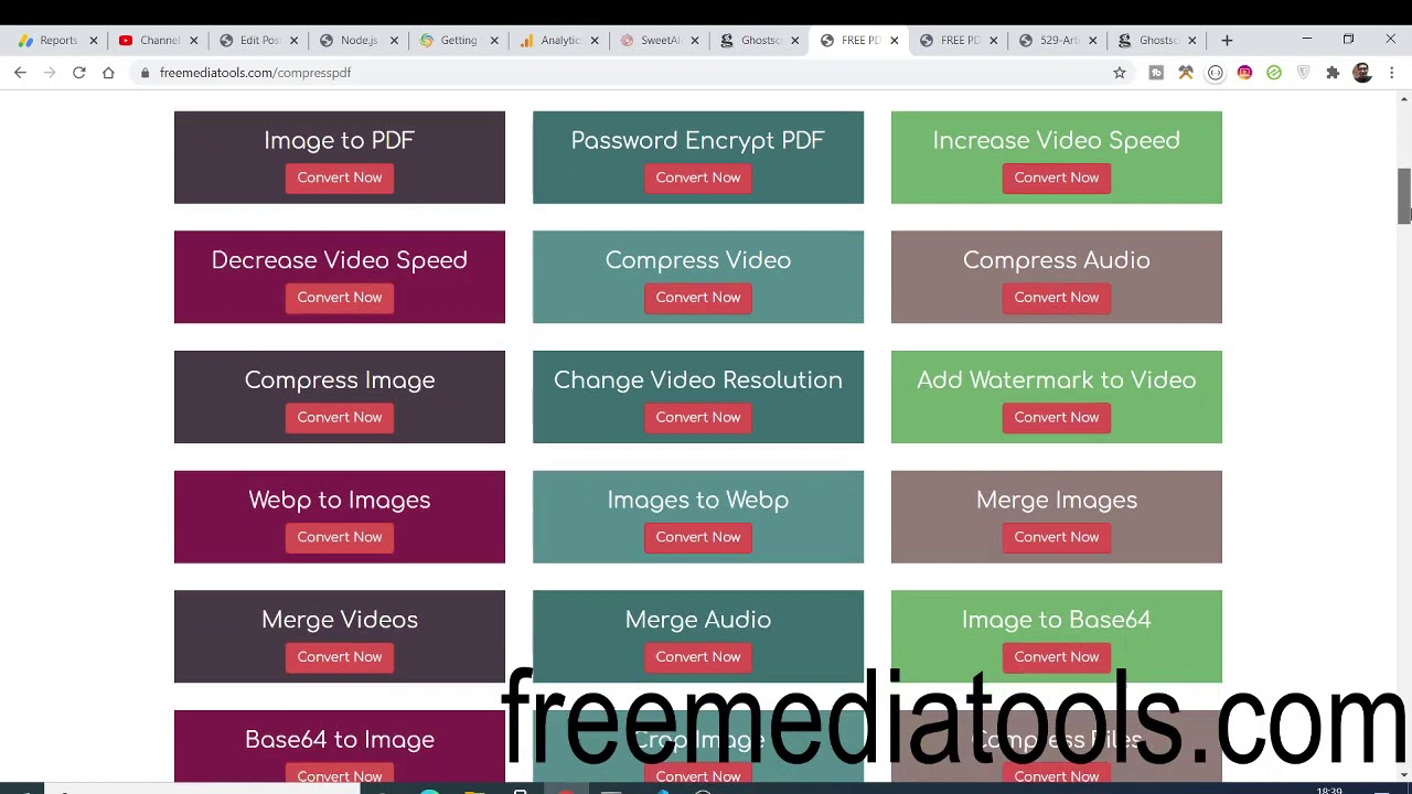 Node.js Express Script to Compress PDF Online to Smaller Size Using GhostScript Library Full Project