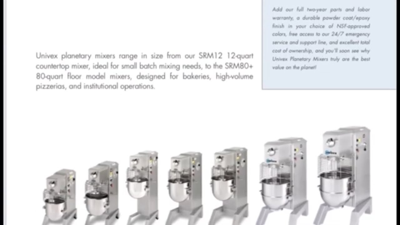 Univex Main Equipment Catalog 2021