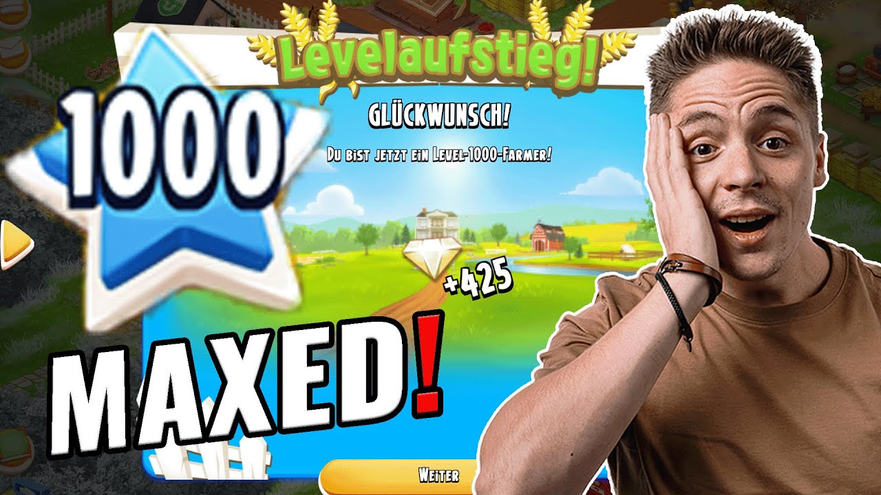 LEVEL 1000 HAY DAY Gameplay - ALLES MAXED! 😱😍