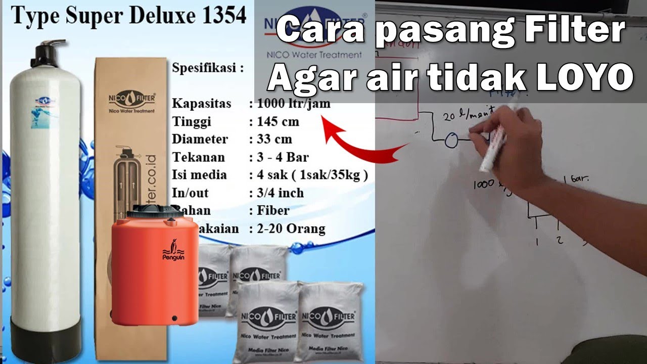 Cara memasang filter air. Beberapa pilihan rangkaian perpipaannya