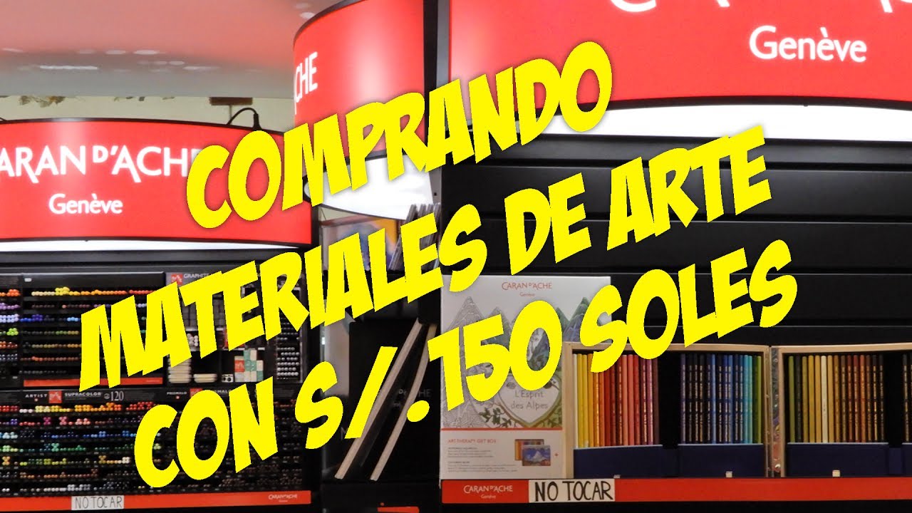 ¡COMPRANDO MATERIALES DE ARTE CON 150 SOLES!