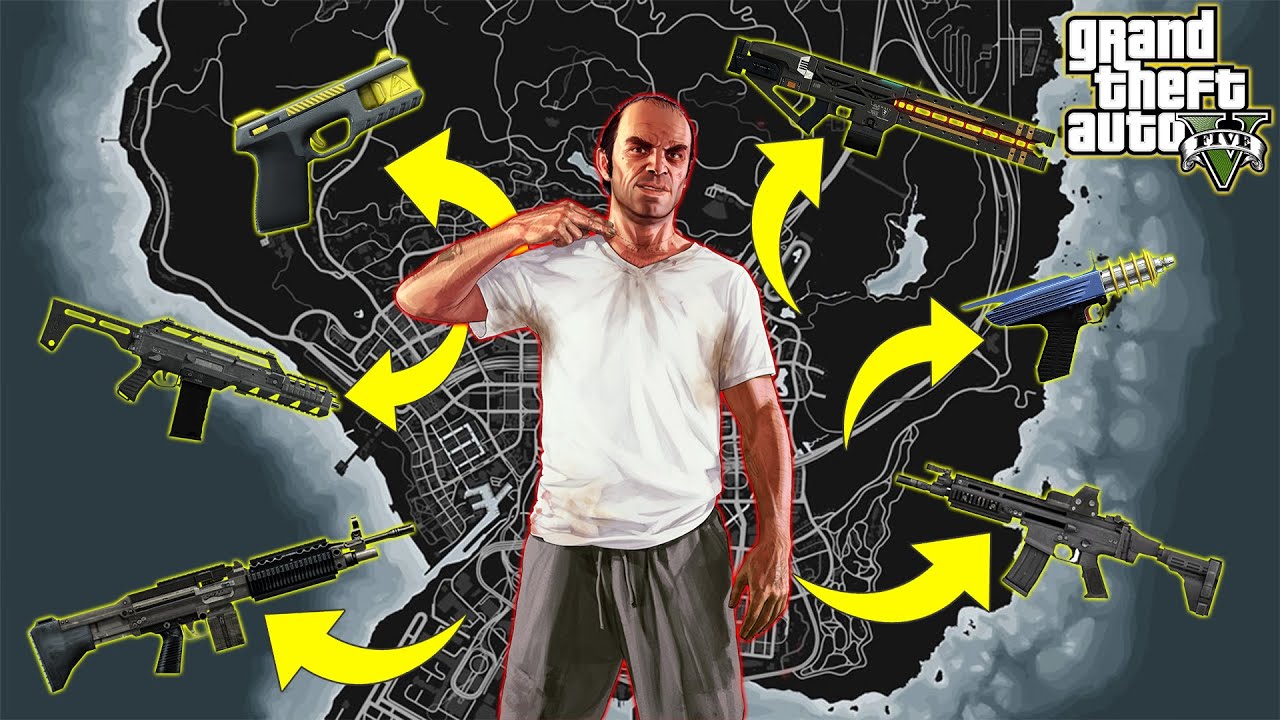 GTA 5 - All Updated Blaine County Secret Weapon Locations! (Rail Gun, Unholy Hellbringer & more)