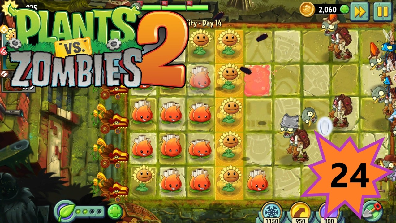 Plants Vs Zombies-2 Gameplay Walkthrough Part-24😈💀#games #videogames #zombies 🌻