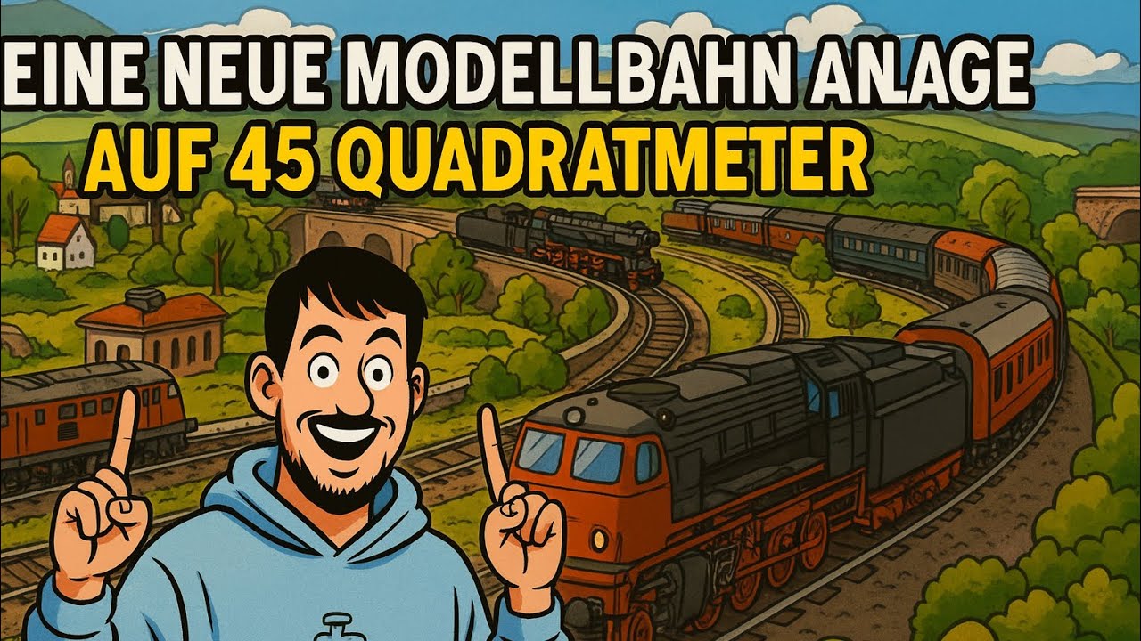 „Meine neue Modellbahn auf ca 45m² – Ein Traum wird wahr!“ 