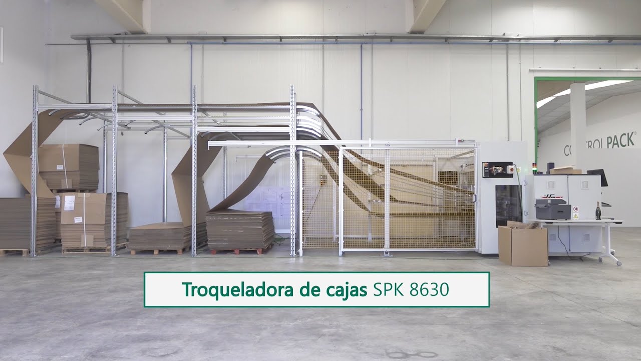 Troqueladora automática de cajas a medida | SPK 8630