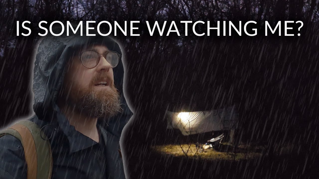 Rainy URBAN STEALTH Camp at the Edge of the City Got Really Strange...