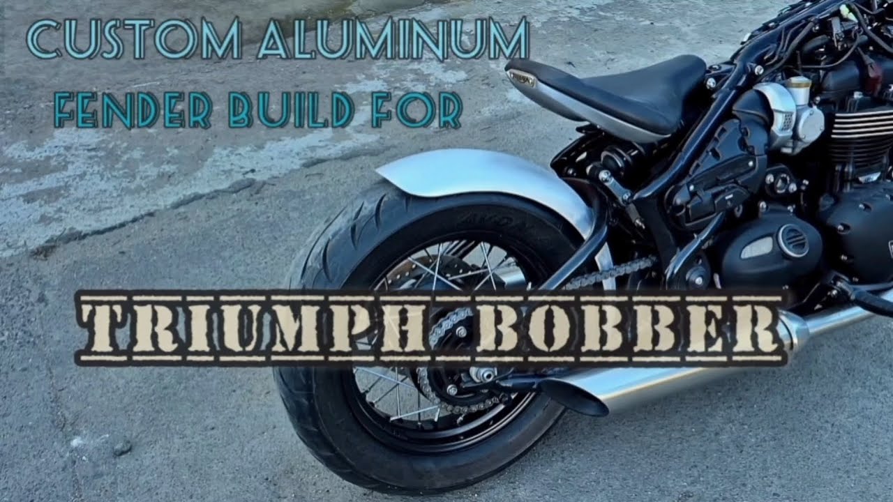 Custom Aluminum Fender Build for Triumph Bobber #metalshaping #custommotorcycle #motorcycle
