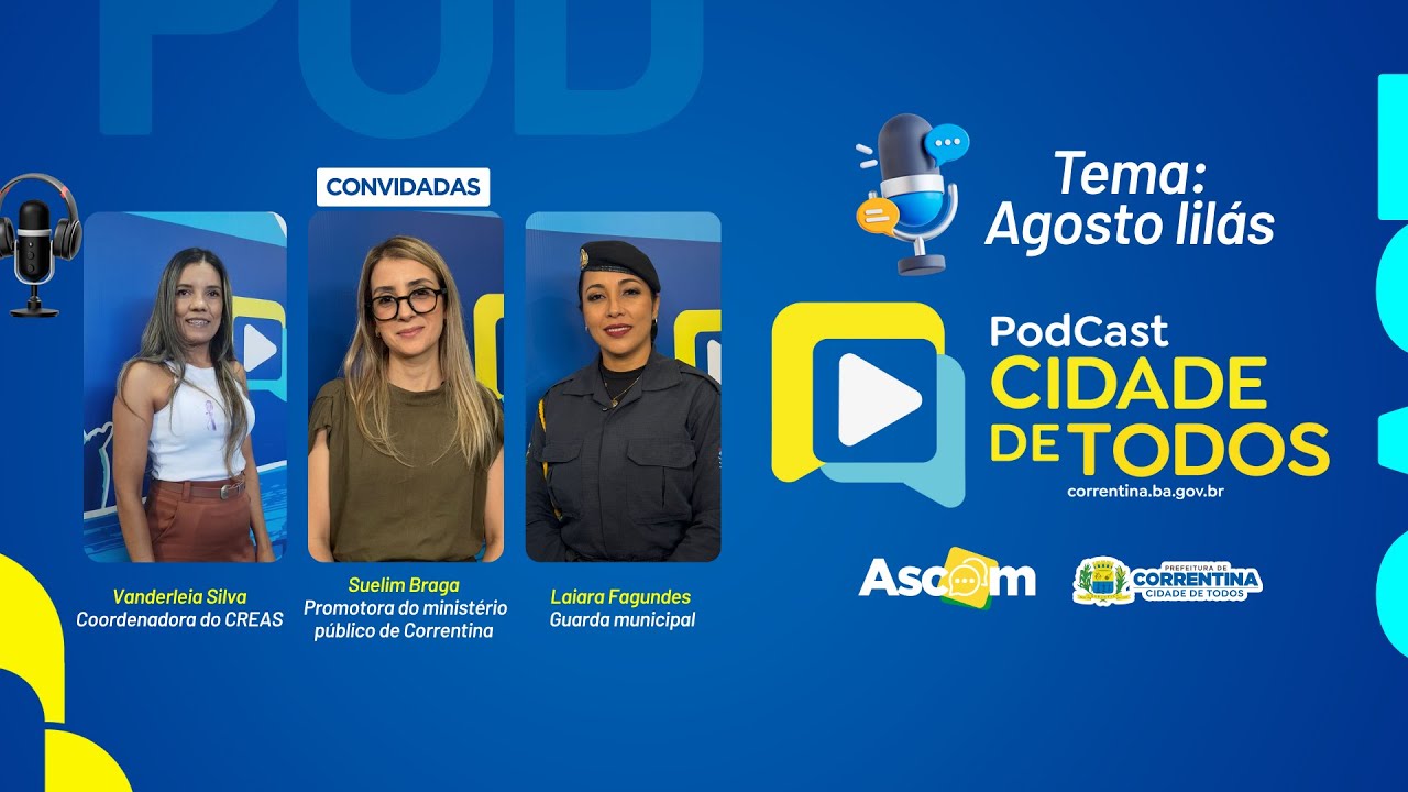🎙️ Podcast Cidade de Todos | Episódio 03 -  💜 Conscientização pelo fim da violência contra a mulher