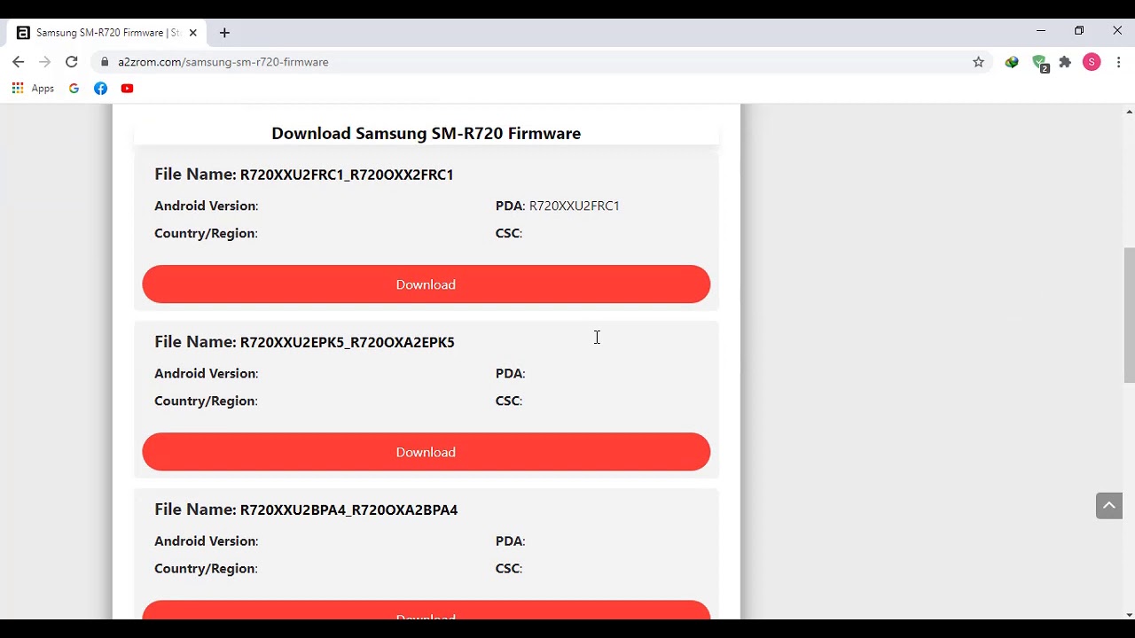How To Download Samsung SM-R720 Gear S2 Stock Firmware (Flash File) For Update Android Device