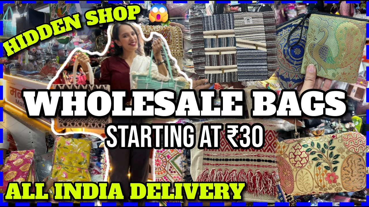 Found a Hidden Bag Wholesaler in Thane 😱 Bulk Bags at Crazy Prices | Jute, Potli & Mommy Bags