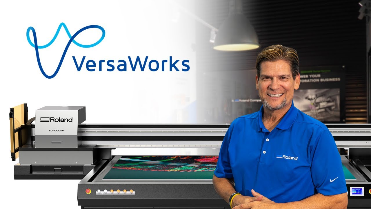 VersaWorks Now Available for the EU-1000MF UV LED Flatbed Printer