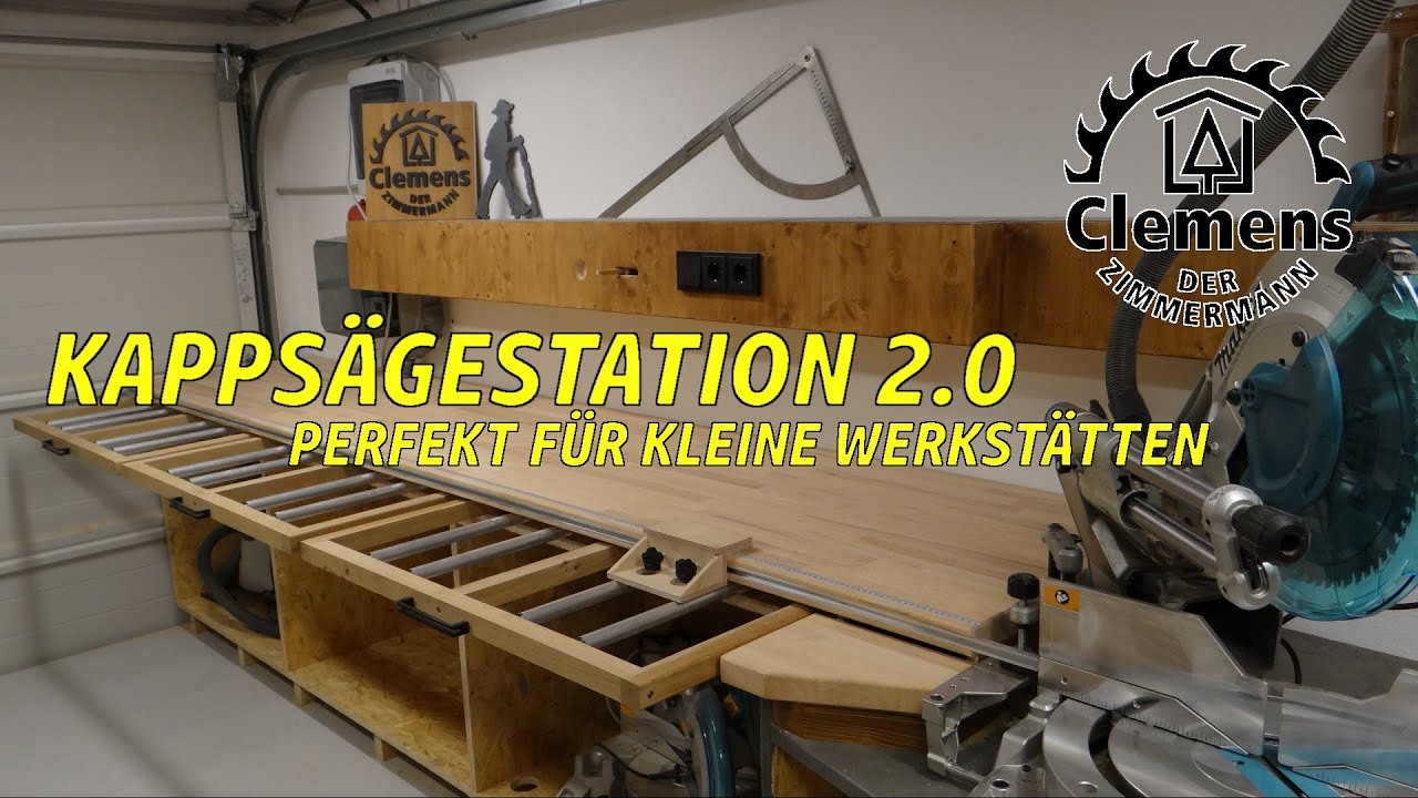 Ich baue eine Kappsägestation. Teil 2. Auszüge und Arbeitsplatte