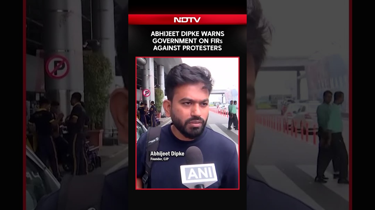 Abhijeet Dipke Warns Government On FIRs Against Protesters
