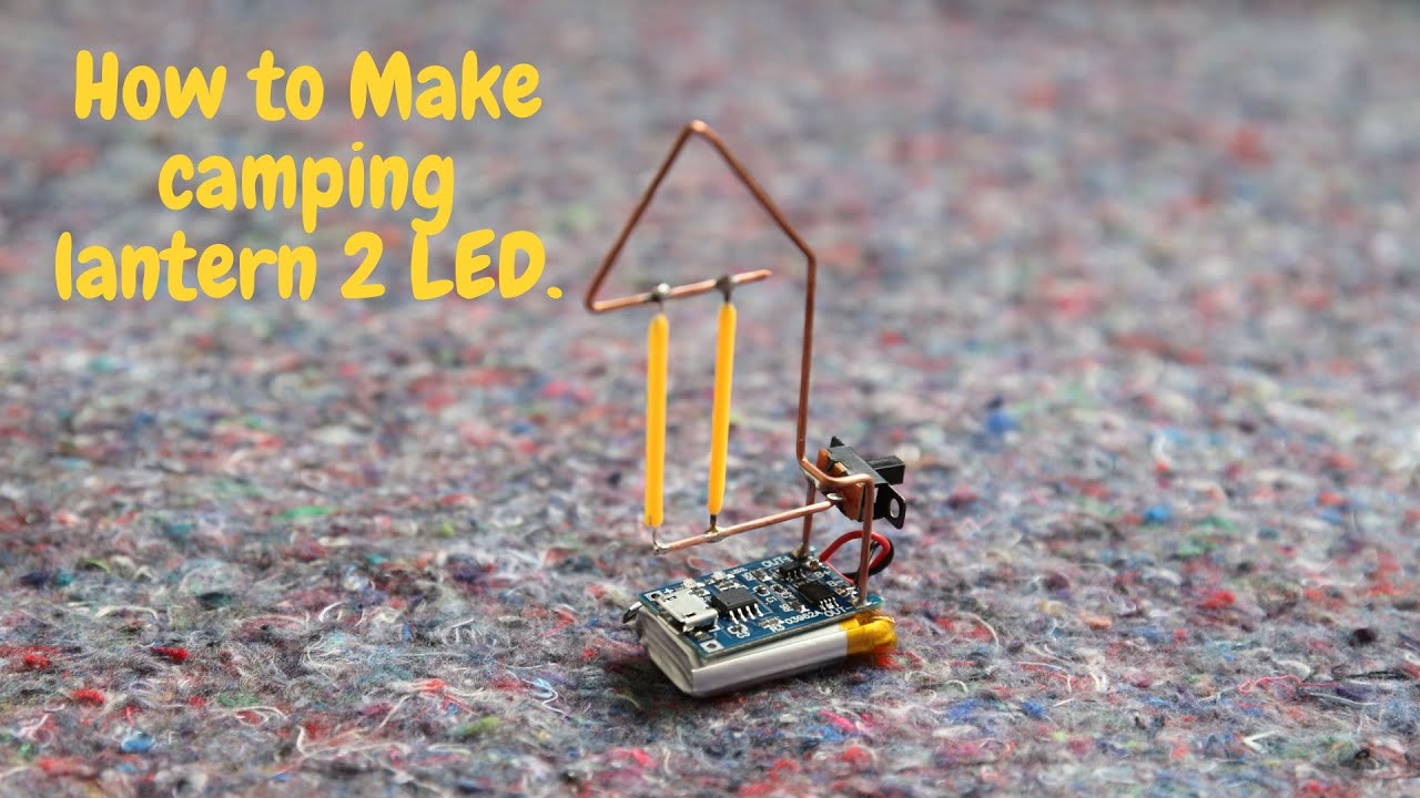DIY Mini Camping Lantern – 2 LED Battery Powered Light
