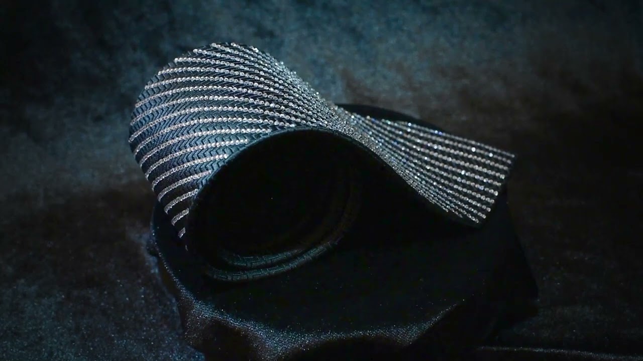 Lalanta-01 Rhinestone Silk Necktie