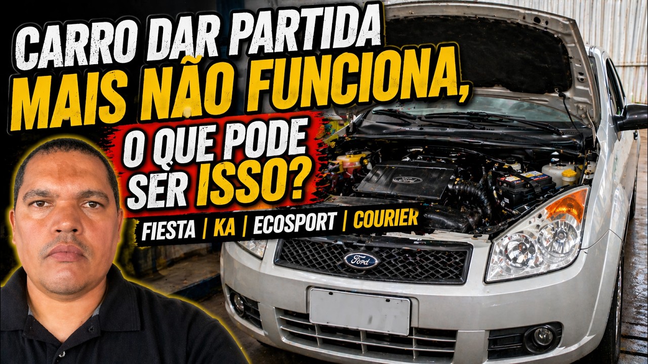 CARRO NÃO DAR PARTIDA NÃO FUNCIONA FIESTA KA ECOSPORT COURIER FOCUS/BATERIA OU  MOTOR DE PARTIDA?