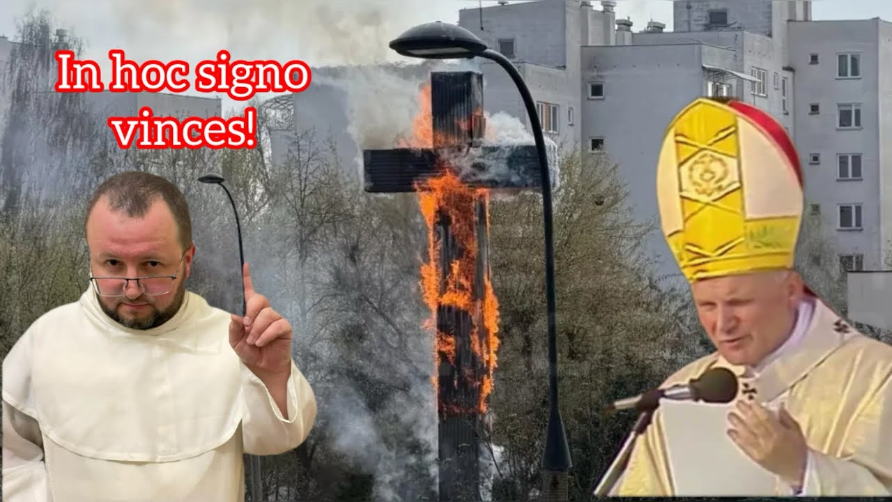 У Велику Пʼятницю згорів хрест!