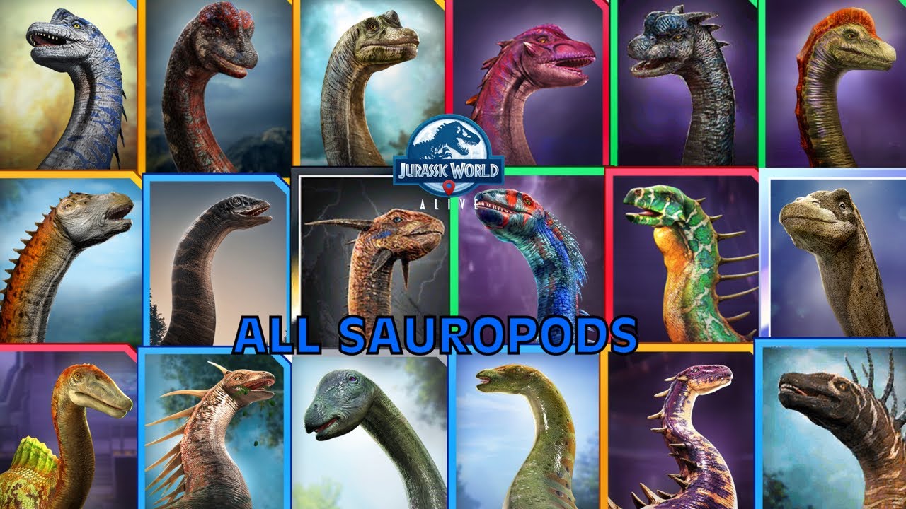 All Sauropods - Jurassic World Alive