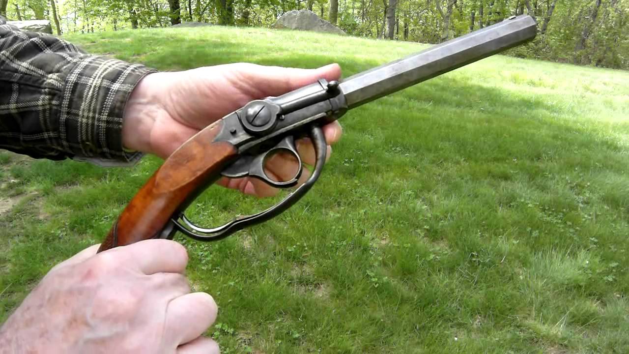 Loading and firing a Kammerlader pistol