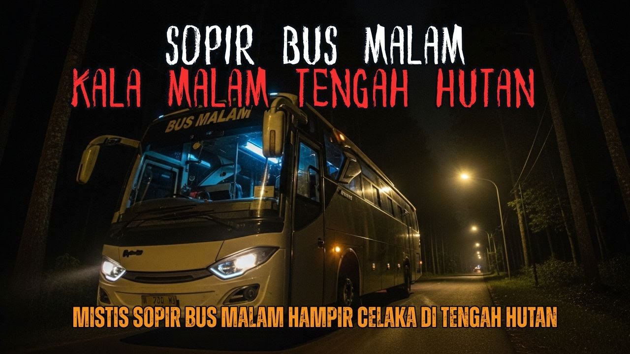 MERINDING PARAH SOPIR BUS MALAM KALA DI TENGAH HUTAN! KISAH SOPIR BIS KALA MALAM HAMPIR CELAKA