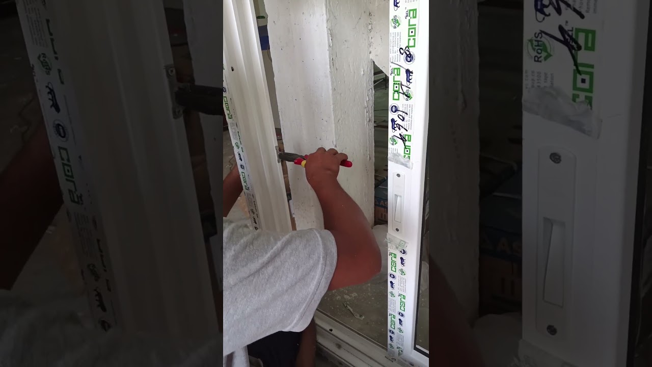 Upvc windows factory siliguri (india) touch lock installation...