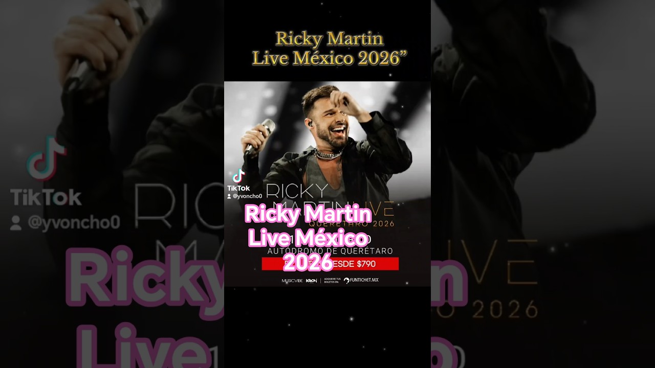 México regresa a México con su tour Ricky Martin live México 2026 