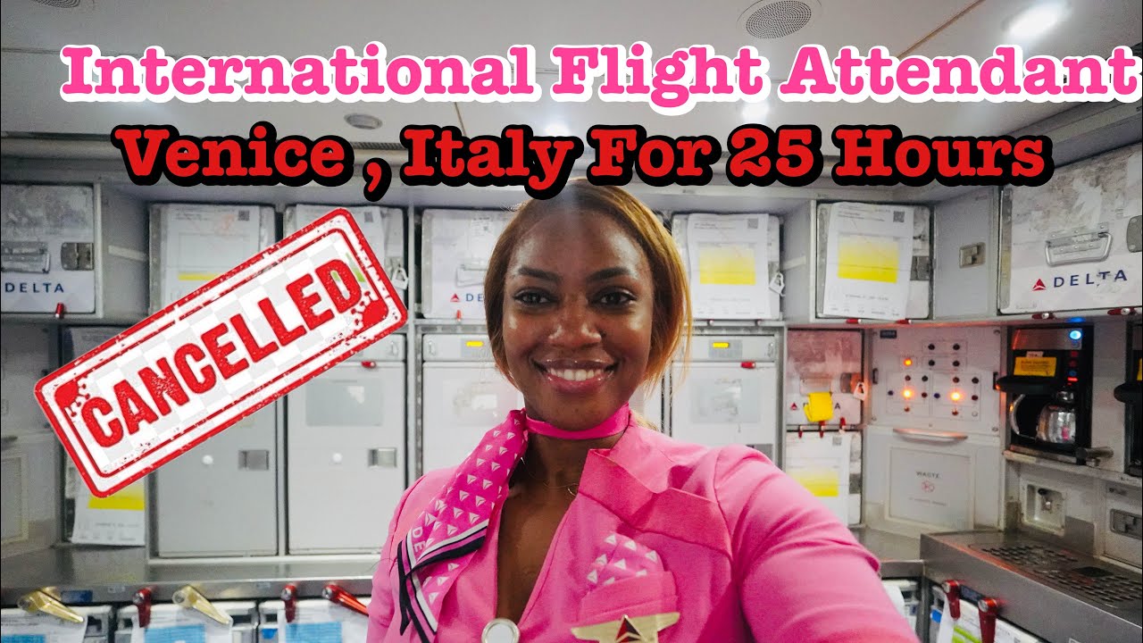 International flight attendant life • 48 hours in Venice , Italy
