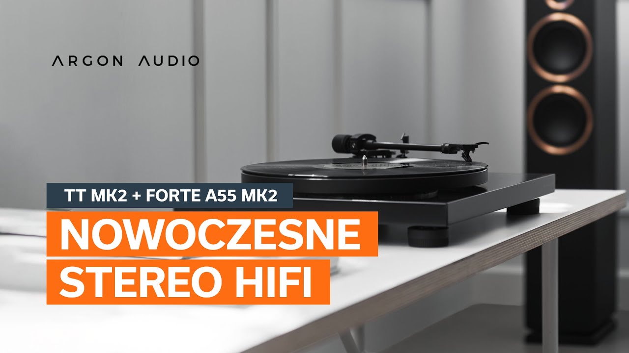 Analogowe brzmienie w nowoczesnym wydaniu | Gramofon Argon Audio TT MK2 i głośniki Forte A55 MK2