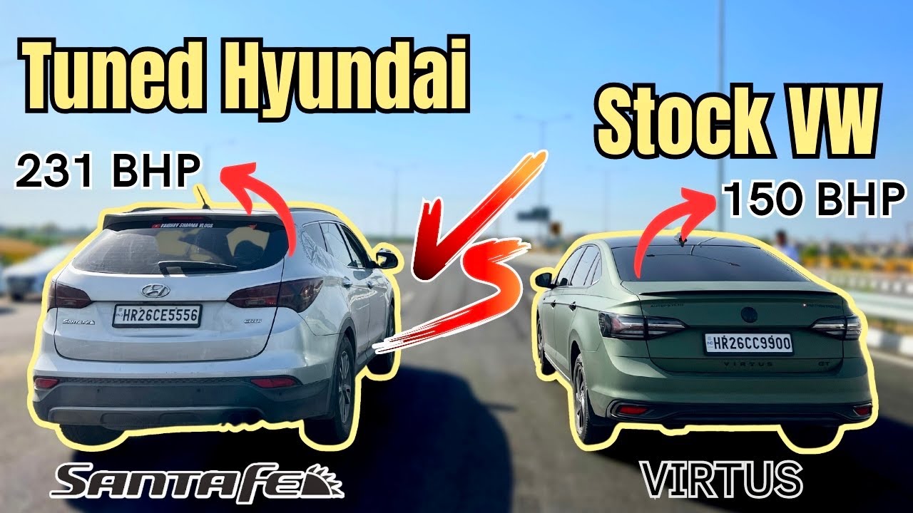 SANTA FE VS VIRTUS GT DRAG RACE🚀