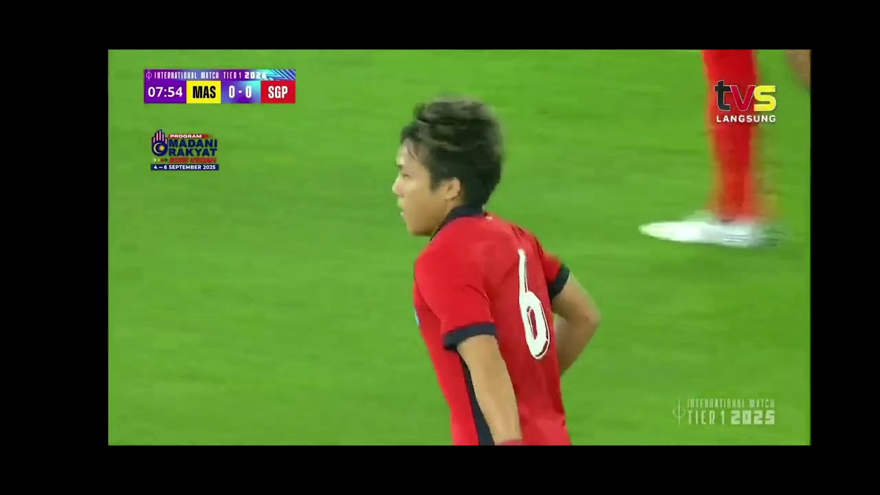 FULL MATCH | 1st half | Malaysia vs Singapore | Friendly Match | September 2025