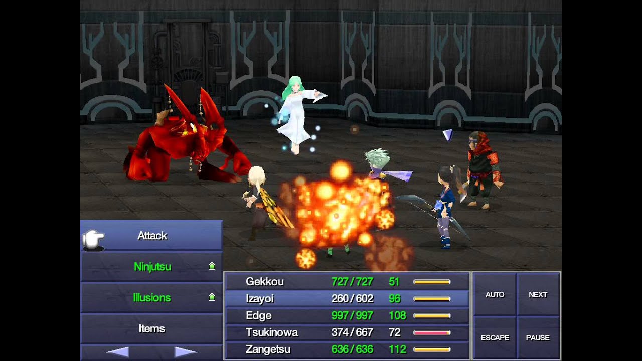 FF IV The After Years iOS - Mysterious Girl and Ifrit