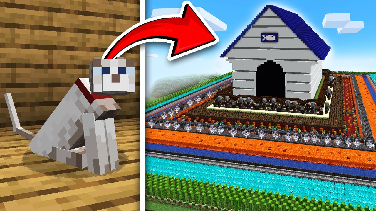 I Built Minecraft’s SAFEST Cat House!